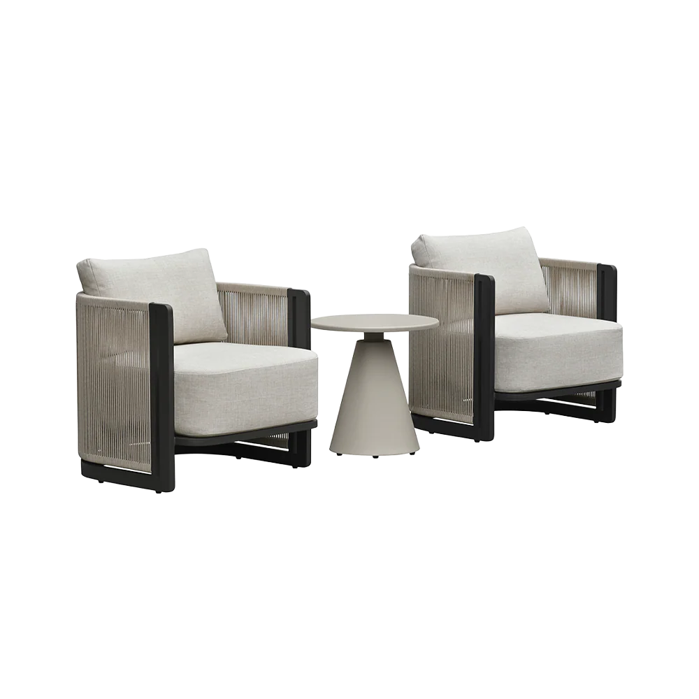 Vita Outdoor Side Table Beige - Image 4