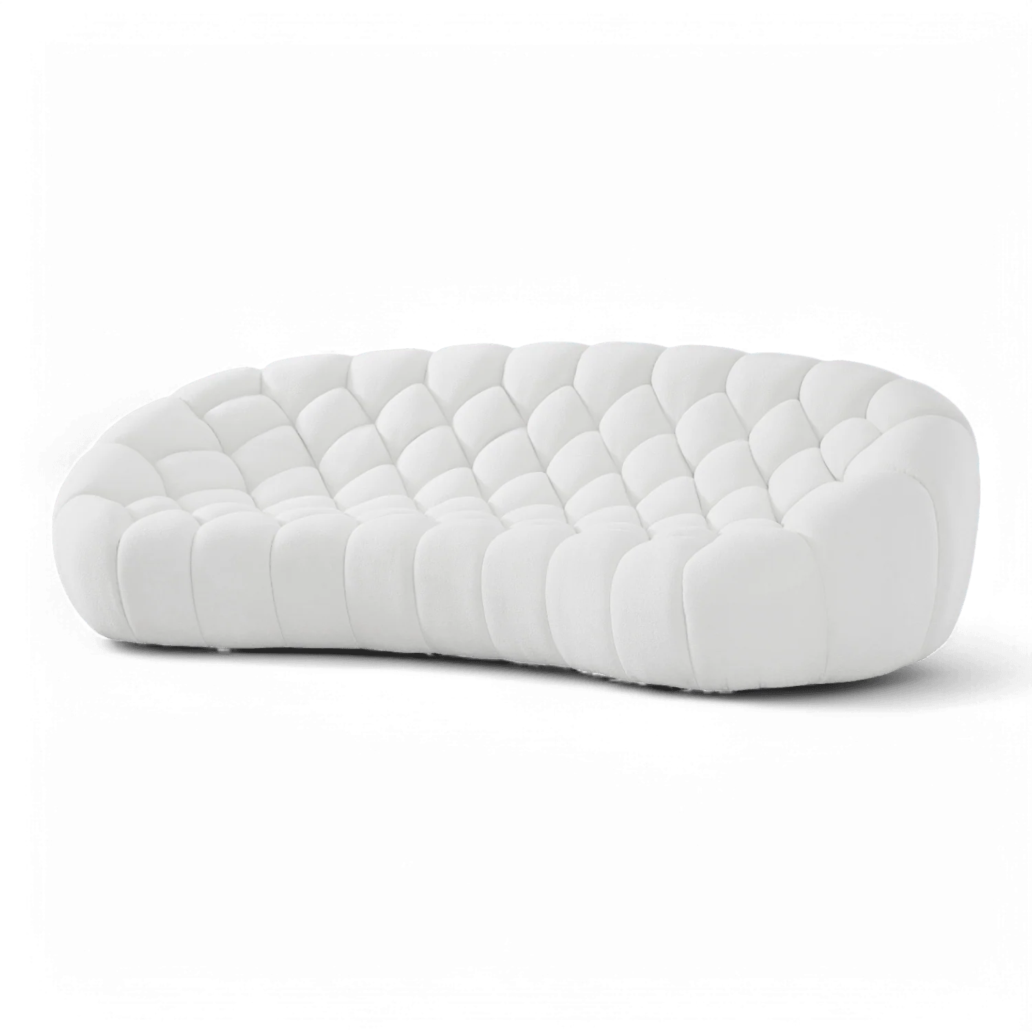 Warby 3 Seater Sofa White - Image 3