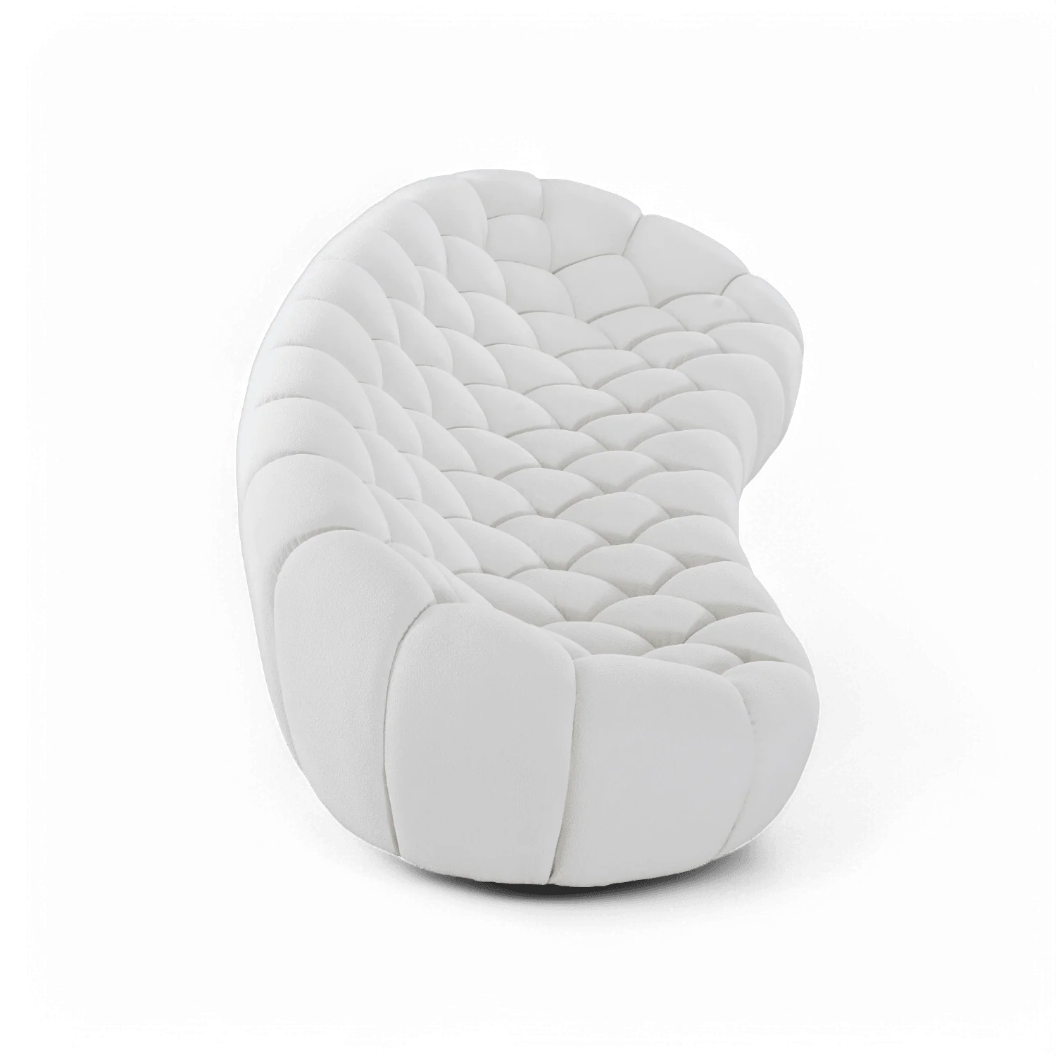 Warby 3 Seater Sofa White - Image 5