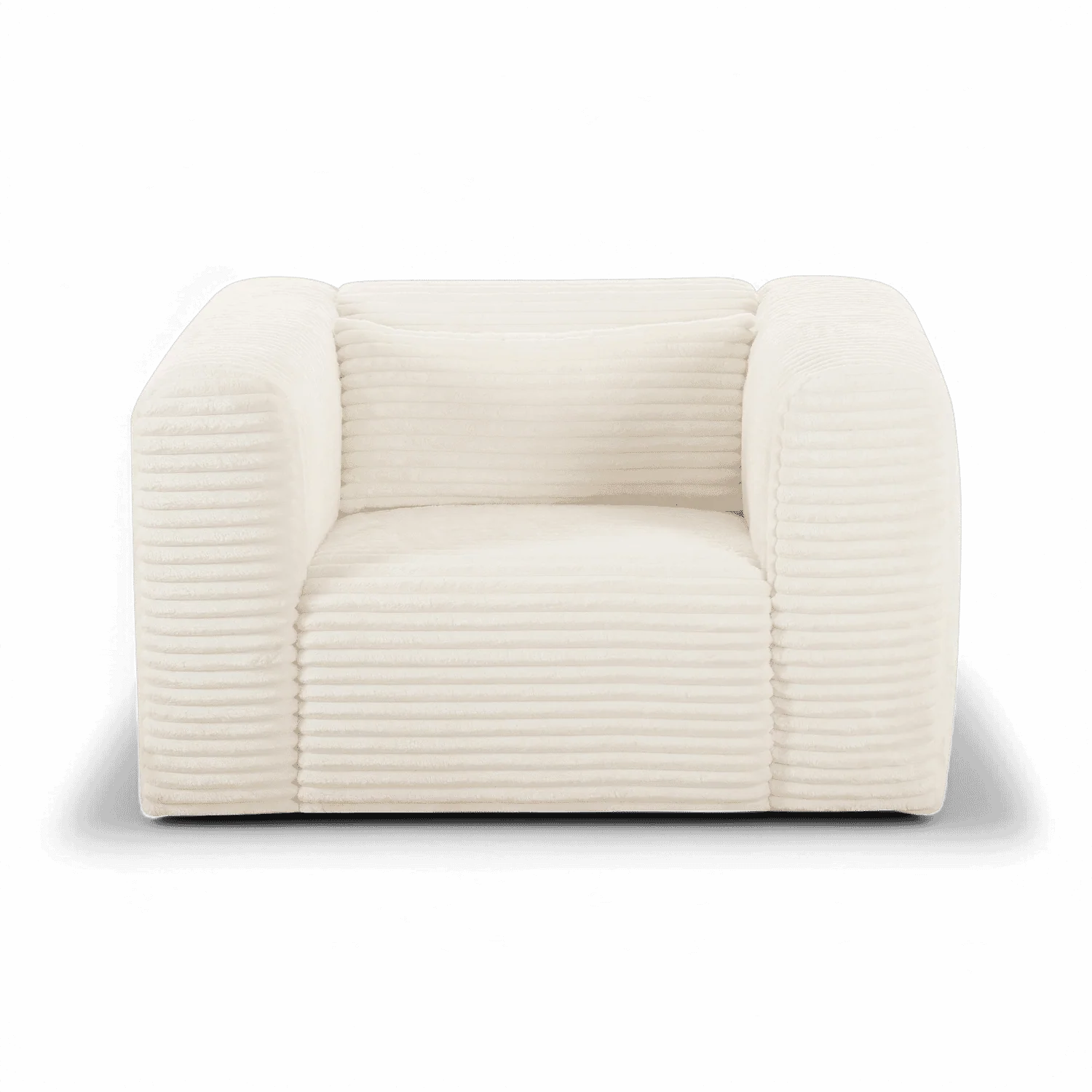 Whisper Beige Corduroy Armchair - Image 3