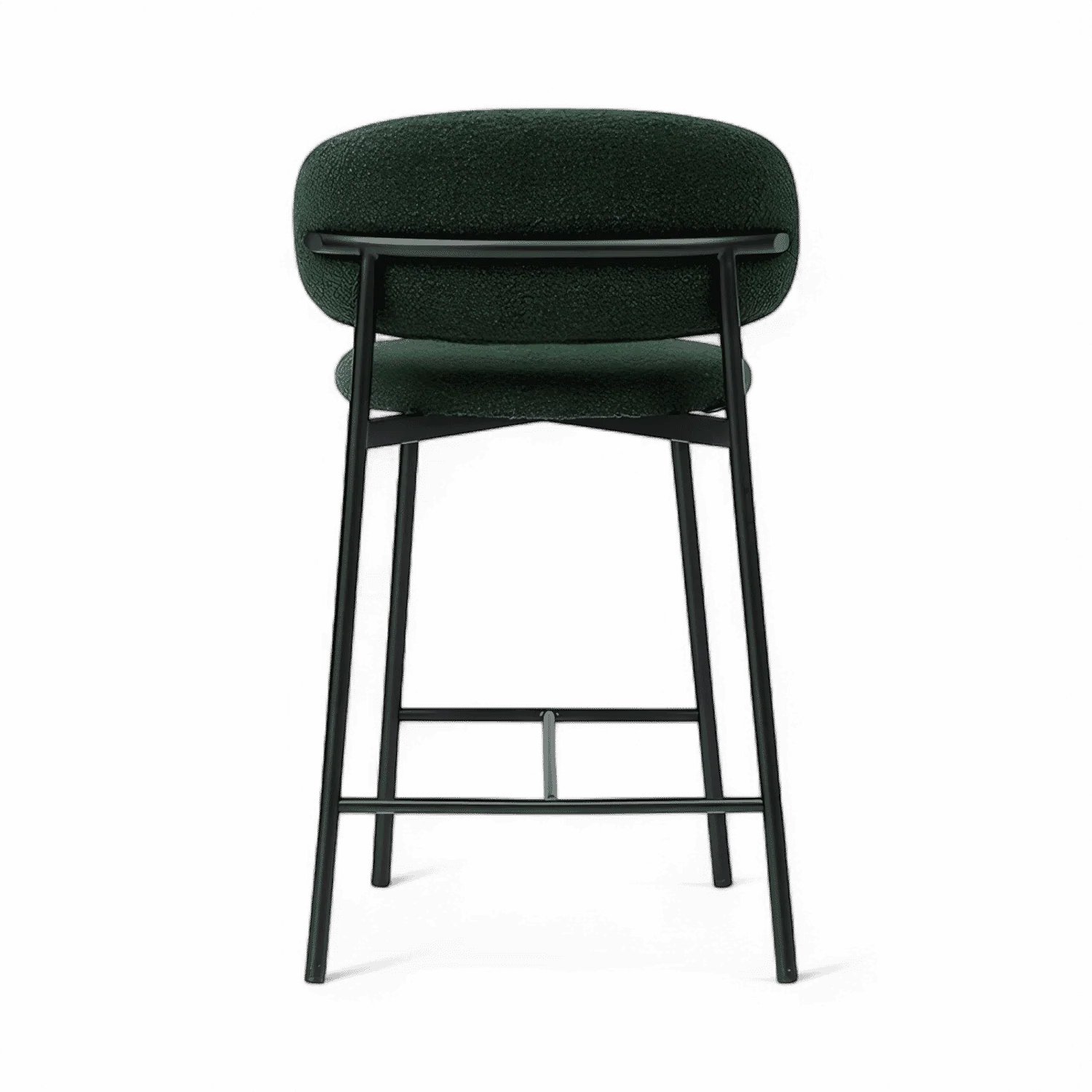 Zoya Counter Stool Green Boucle - Image 4